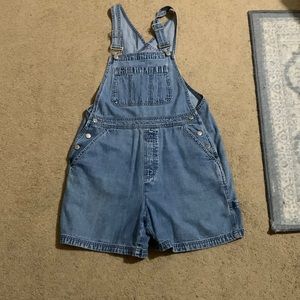 GAP Blue Jean Shorts Overalls